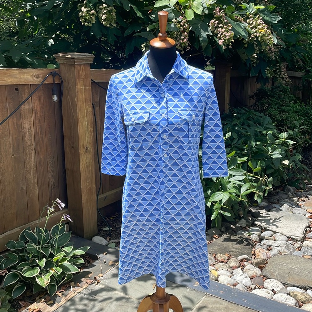 Persifor Winpenny Monaco Mosaic Seaglass Shirt Dress